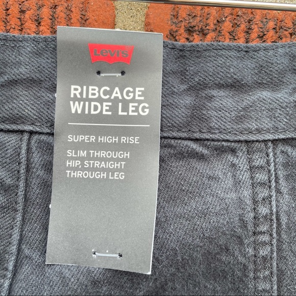 🆕 Levi’s Ribcage Wide Leg High Rise Pants Hemp - Picture 14 of 16